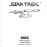 Star Trek Deluxe Game owner's manual (Sega)