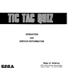 Tic Tac Quiz manual (Sega)