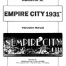 Empire City 1931 manual (Seibu Kaihatsu)