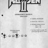 Raiden II operation manual (Seibu Kaihatsu)
