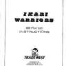 Ikari War manual (SNK)