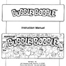 Bubble Bobble instruction manual (Taito)