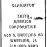 Gladiator manual (Taito)