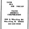 Land Sea Air Squad manual (Taito)