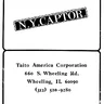 N Y Captor manual (Taito)