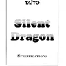 Silent Dragon manual (Taito)