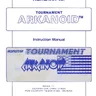 Tournament Arkanoid manual (Taito)