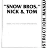 Snow Bros Nick Tom manual (Toaplan)