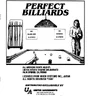 Perfect Billiards manual (United Amusements)