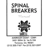 Spinal Breakers manual (Video System)