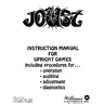 Joust Oct 1982 instruction manual (Williams)