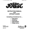 Joust Dec 1982 instruction manual, Rev A (Williams)