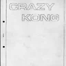 Crazy Kong Technical Zaccaria manual
